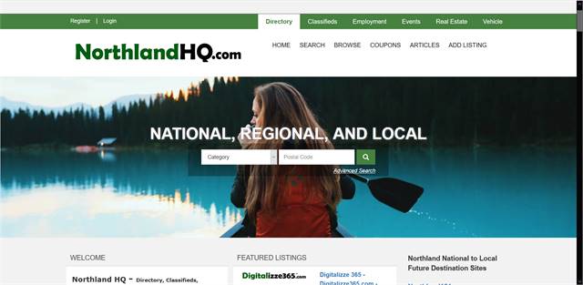 NorthlandHQ.com  - National to local Directory, Classifieds, Employment, Events, 
